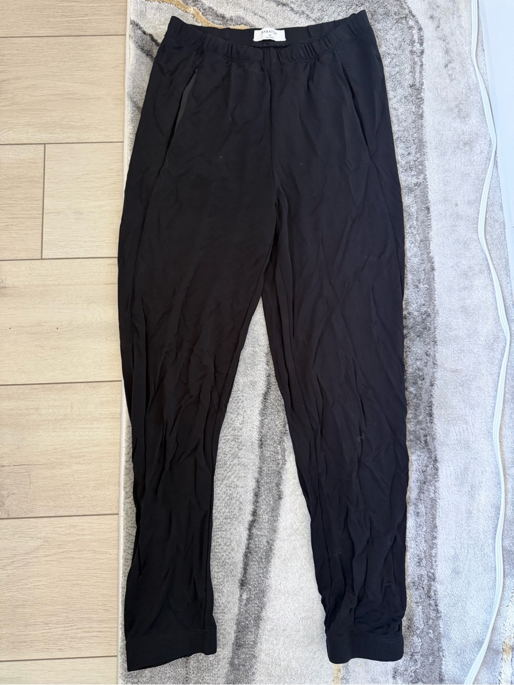 Black Casual Elastic Waist Pants Babaton